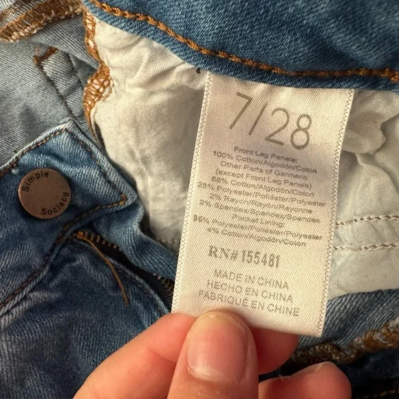 ripped denim shorts - Picture 3 of 3